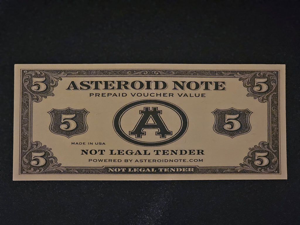 5 Value Asteroid Note – Prepaid Voucher
