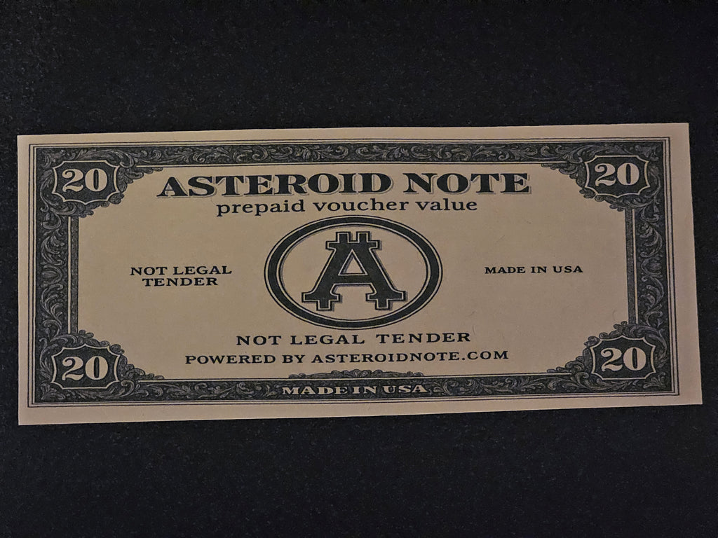 20 Value Asteroid Note – Prepaid Voucher