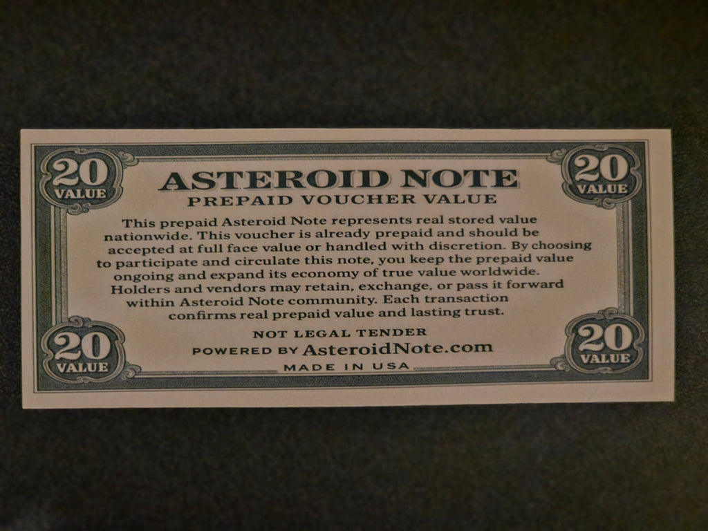 20 Value Asteroid Note – Prepaid Voucher