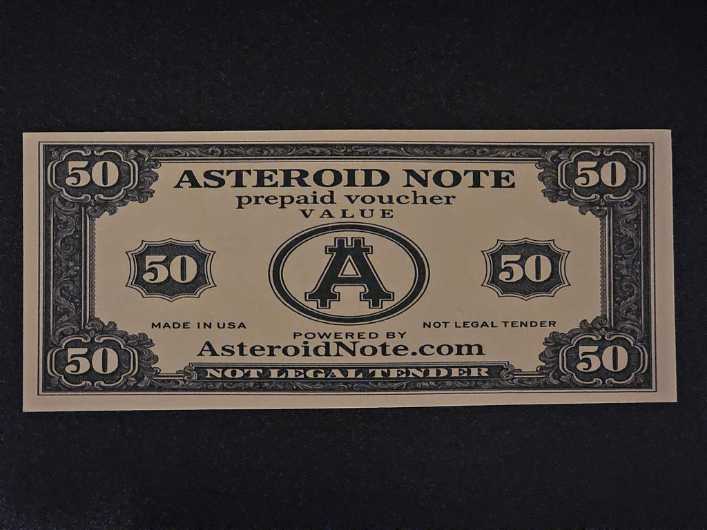 50 Value Asteroid Note – Prepaid Voucher
