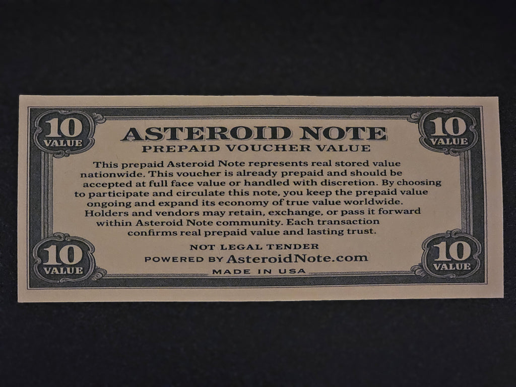 10 Value Asteroid Note – Prepaid Voucher
