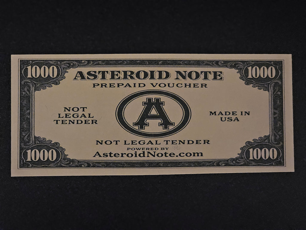 1000 Value Asteroid Note – Prepaid Voucher