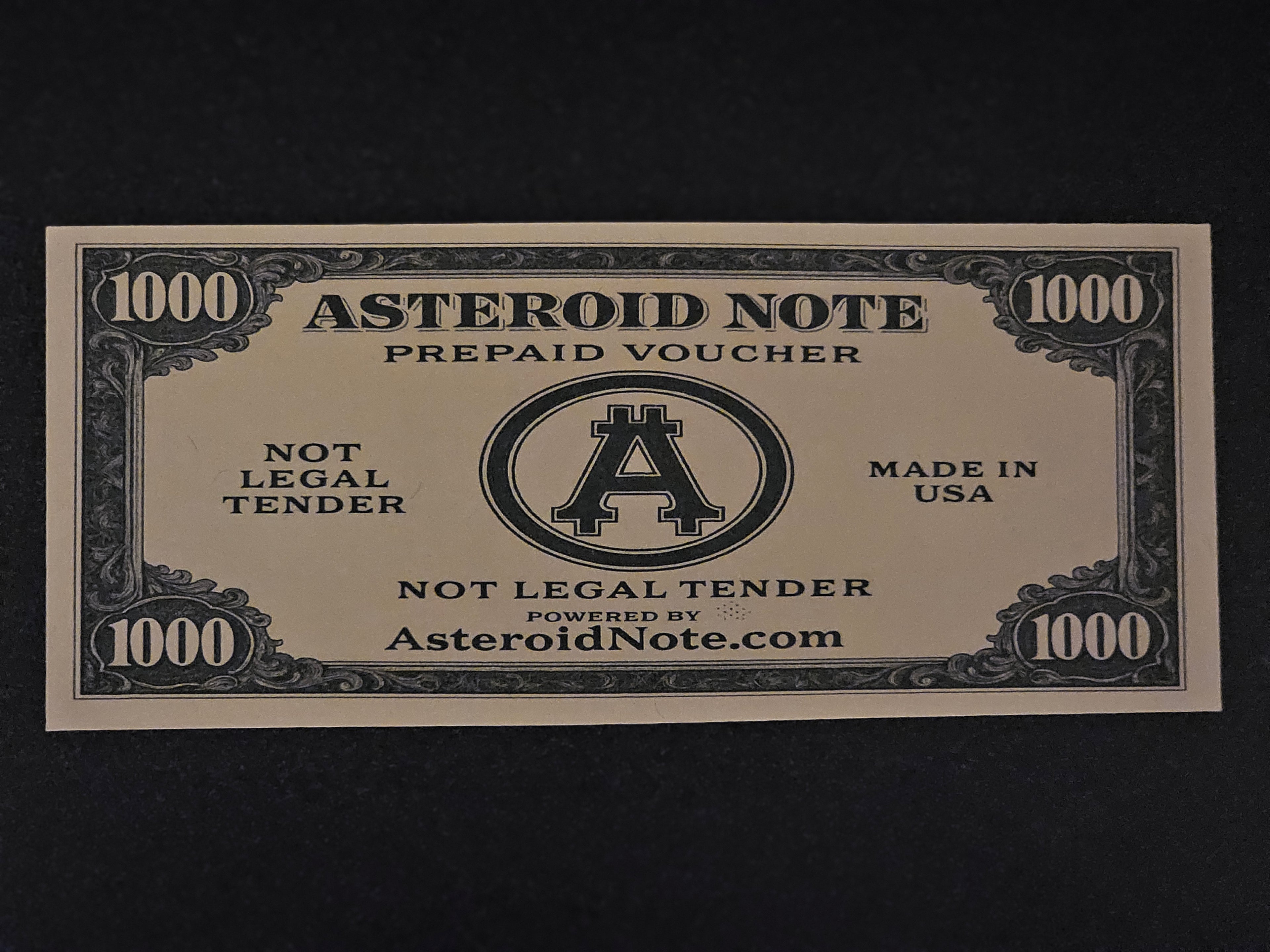 1000 Value Asteroid Note – Prepaid Voucher